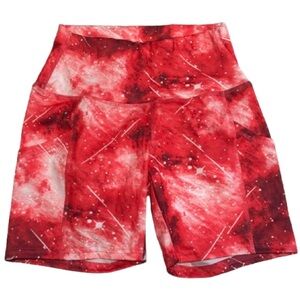 5 for $30 NWOT! Red and White Galaxy Workout Shorts